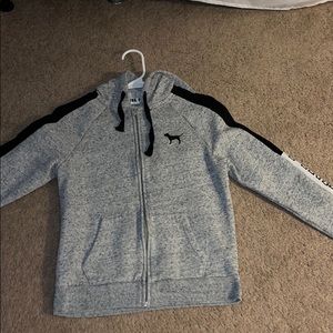 PINK full zip sweater